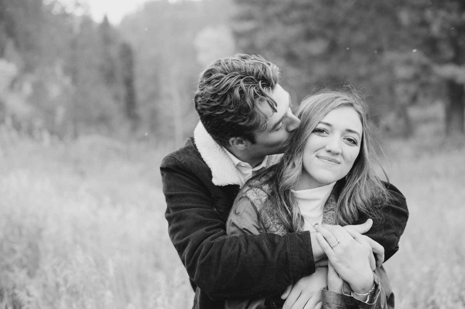 Engagement photographer in Rexburg