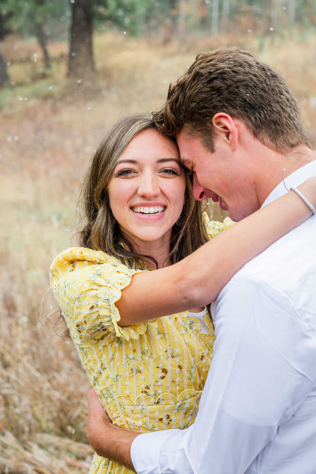 Engagement photographer in Rexburg