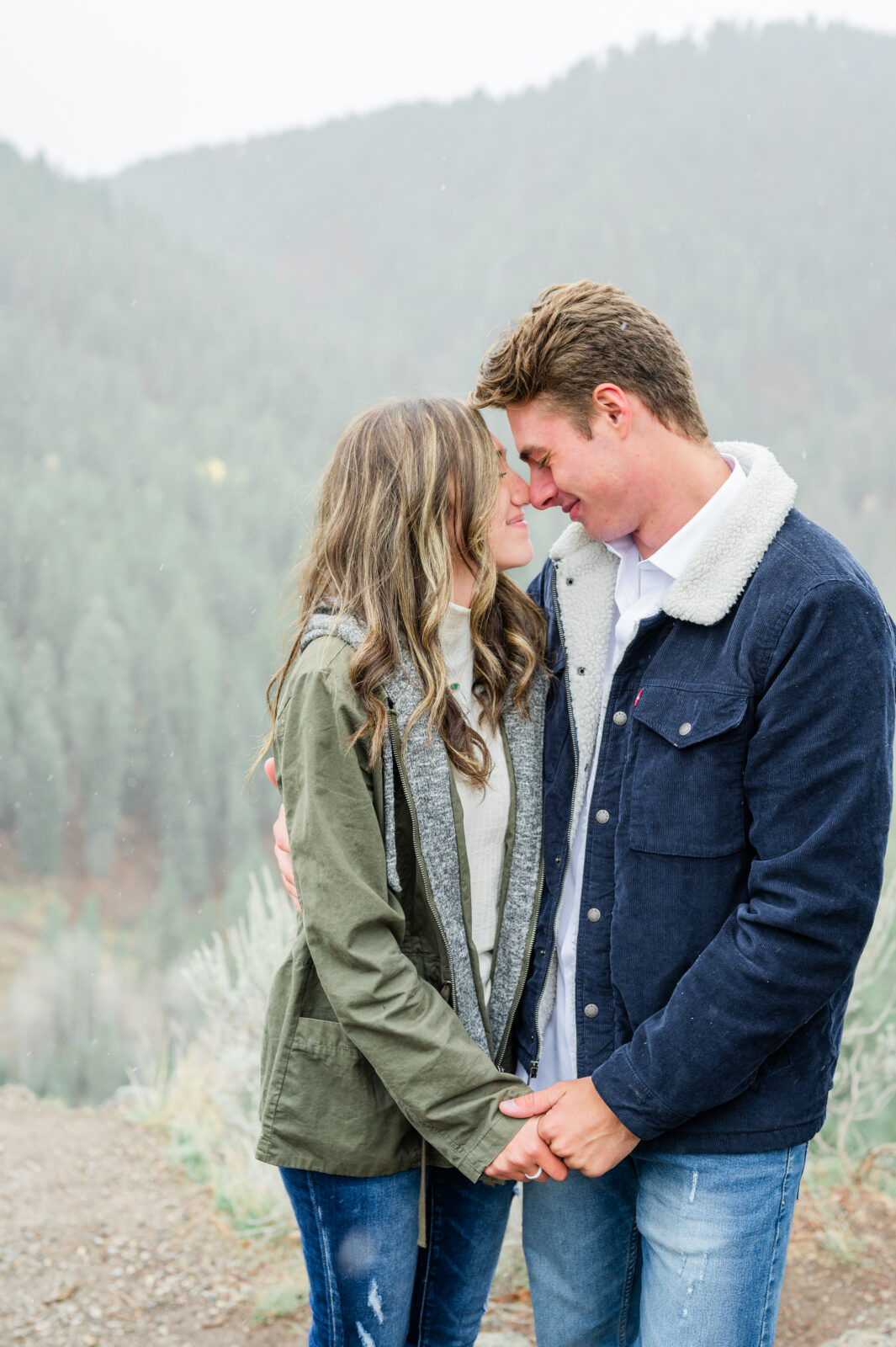 Engagement photographer in Rexburg